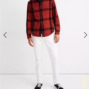 COPY - Madewell Heavyweight Twill Long-Sleeve Workshirt in Windowpane Size Large